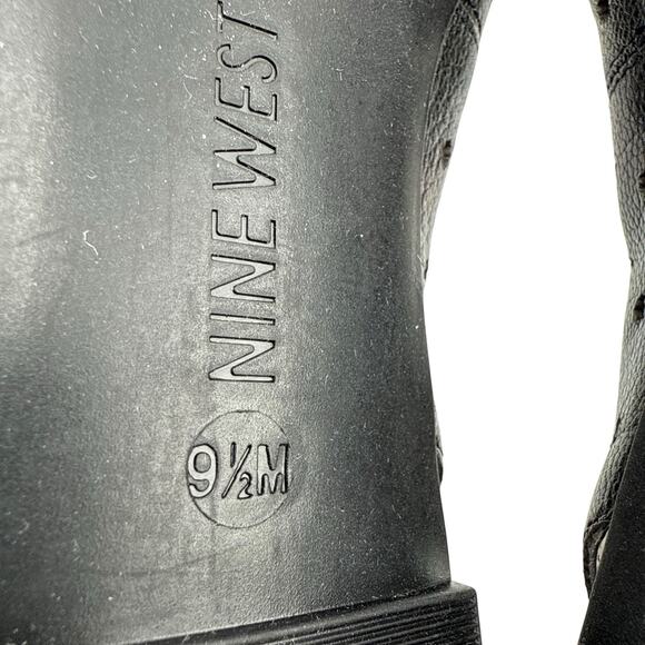 Nine West Marie Black Leather Women's Size 9.5 Slip On Flats NWB‎ - Picture 8 of 10